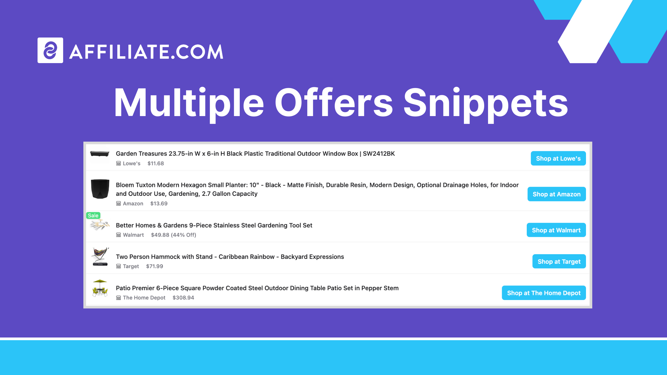Multiple Offers Snippets
