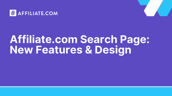 Affiliate.com Search Page: New Features