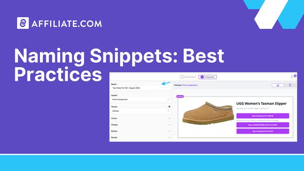 Naming Snippets: Best Practices